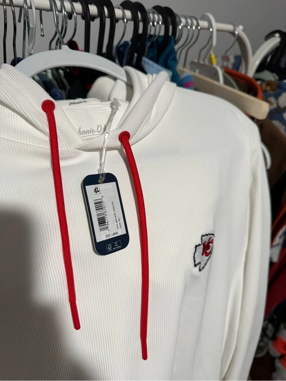 Johnnie-O Chiefs Hoppin Pop Hoodie | NWT | Large | $188 | Performance Stretch